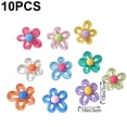thumbnail image 2 of Jiibva 10 Pcs 3D Flower Fridge Magnets, Colorful Floral Decorative Refrigerator Magnets for Whiteboard, Kitchen and Office Decorations, 2 of 7