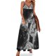 thumbnail image 1 of Vestido sin mangas con bolas brillantes de discoteca en blanco y negro vestidos ropa de verano para mujer, 1 of 7