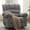Grey, variant on ParlorDream Oversized Swivel Rocker Recliner, 360° Swivel, Manual Recline, 350lbs Capacity,Brown