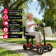 thumbnail image 2 of 6MSKS Scooter eléctrico de cuatro ruedas 36v batería de gran capacidad 500w kilometraje de tracción doble 30miles 15mph Golf asociado Electric scooter, 2 of 4