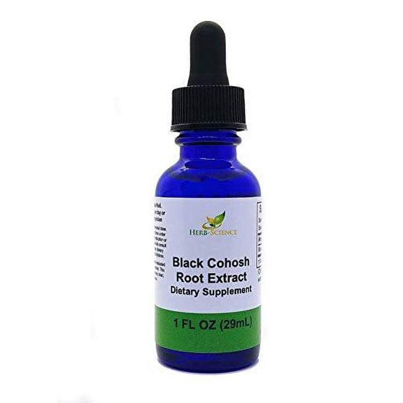 Black Cohosh Root – Supports Menstrual Relief, Menopause Relief,Healthy Blood Pressure, Circulation – Alcohol-Free Liquid Extract, 1 oz - Herb-Science