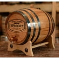 thumbnail image 4 of Personalized - Custom American White Oak Aging Barrel - (2 Liters, Black Hoops), 4 of 5