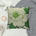 thumbnail image 2 of Nawypu Comfy Pillow Cover 18x18in Honshu in Robins Egg Blue Floral Vintage Throw Pillow Cases Turquoise Teal Green Flower Farmhouse Decor Square Throw Cushion Case for Bench Outdoor Holiday Party, 2 of 5