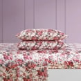 thumbnail image 4 of Betsey Johnson Vintage Floral Pink 100% Microfiber Queen Sheet Set, 4 of 7