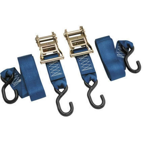 BikeMaster Ratchet Tie Downs Blue 2 x 84in