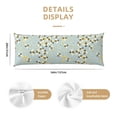thumbnail image 3 of Fuzoiu Bees Print Body Pillowcase 20x54 in,Long Pillow Case, Microfiber Body Pillow Cover, Soft and Breathable Pillowcase, 3 of 7