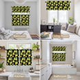 thumbnail image 6 of Lemon Black Kitchen Curtains Sets for Windows 36 Inch Length, Country Fruit Watercolor Farmhouse Plant Rod Pocket Window Treatments Tier Curtains and Valances Set for Bedroom/Bathroom, 6 of 8