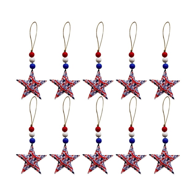 Kiplyki Wholesale Independence Day Stars Decorations Five-pointed Star 7cm