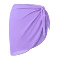 thumbnail image 1 of Eigraketly Sarong Coverups Traje de baño Wrap Traje de baño Protección solar Ropa de gasa con corbata abierta ajustable Traje de baño para Traje de baño violeta Eigraketly OD017123-03, 1 of 6
