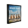 thumbnail image 4 of Stupell Industries Beach Bums Corgis Animals & Insects Painting Black Floater Framed Canvas Art Print Wall Art, 18 x 18, 4 of 10