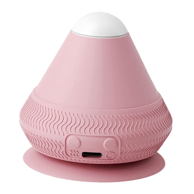Masajeador de espalda eléctrico con bola de masaje vibratoria y calefacción para glúteos, espalda y cintura. Rosa