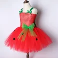 thumbnail image 5 of Vestido de tul con tutú de fresa roja para niñas pequeñas, disfraz de fresa de frutas para niños, fiesta de carnaval de Navidad y Año Nuevo, vestidos de princesa de tul, 5 of 5