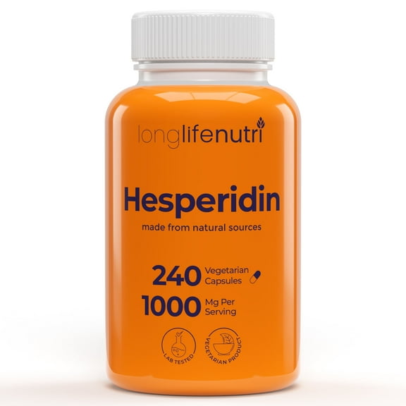 Hesperidin 1000mg for Cardiovascular Health, 4-Month Supply, Made in USA