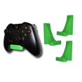 thumbnail image 1 of 3d Lasers Lab Damage-Free Controller Wall Mount Kit for Xbox One (3-Pack Light Green) Microsoft Easy Install 3M Command Strip Included (Light Green 3), 1 of 3
