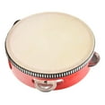 thumbnail image 2 of Tambor de Percusión Hugo 6 Pulgadas Pandereta Rojo, 2 of 10