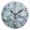Black, variant on Round Art Wall Clock Vintage Oil Painting Texture Decorative Clock Black Pointer, Multi-Purpose Desktop & Hanging Creative Decor Clock for Home Living Room Shiny Silver Frost Leaf