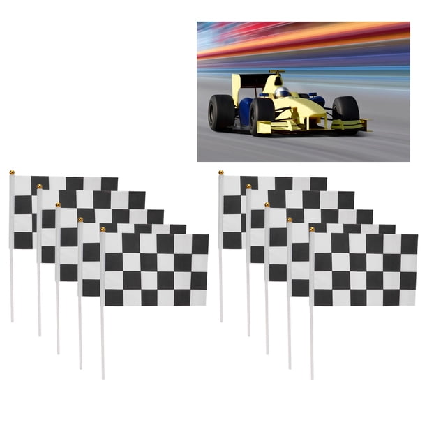 Bandera A Cuadros, Banderas De Carreras Multiusos, Bordes Lisos, No Destiñen, Lavables Para Coches De Carreras RC, Eventos Deportivos, Fiestas En Casa