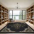 thumbnail image 2 of ODIKA 9'x12' Washable Area Rug Medallion With Vintage Moon Phase Border Snake Gothic Celestial Playful for Great Room, Indoor Concept, Large Living Low Pile, Flatwoven, 2 of 7