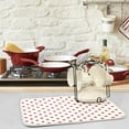 thumbnail image 2 of Simple Red Polka Dots Pattern Absorbent Dish Drying Mat Microfiber Kitchen Countertop Table Protector Multi-Purpose Counter Rack Sink Drainer Pad (16" x 18"), 2 of 6