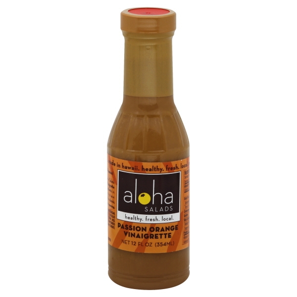 ALOHA SALADS Hawaiian Vinaigrette Salad Dressing Fresh & Healthy Island Fruit Sauce, Dip