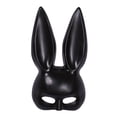 thumbnail image 3 of Máscara de Pascua de vacaciones Novedad Disfraz de de mujer Máscaras Orejas de conejo Máscara para teatros Fiesta temática de Pascua Negro Macarena portada de fiesta, 3 of 8