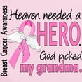 thumbnail image 2 of CafePress - Heaven Needed A Hero Breast Cancer Infant Bodysuit - Baby Light Bodysuit, Size Newborn - 24 Months, 2 of 4
