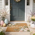 thumbnail image 5 of YWIYIUD 1PC Spring Welcome Front Door Mat, 20x32inch Indoor Outdoor Welcome Design Mats for Entryway, Porch, Durable Coconut Fiber Mat, Home Decorations, 5 of 7