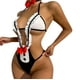 thumbnail image 1 of Gibobby Lencería mujer erótica Conjunto de lencería sexy de encaje suave para mujer, ropa interior transparente con aros de encaje floral(Blanco, G), 1 of 5