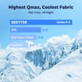 thumbnail image 3 of Bedtter Cooling Comforter Twin/Twin XL, Sorona and Tencel Filling Cold Touch Fabric Cooling Blanket for Night Sweats Hot Sleeper, Double-Sided Cool Design Summer Breathable Comforter, 68"x90", Blue, 3 of 11