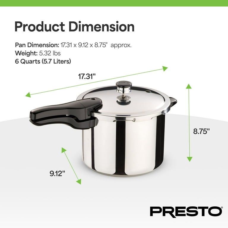 Presto® Quart Electric Stainless Steel Pressure Cooker