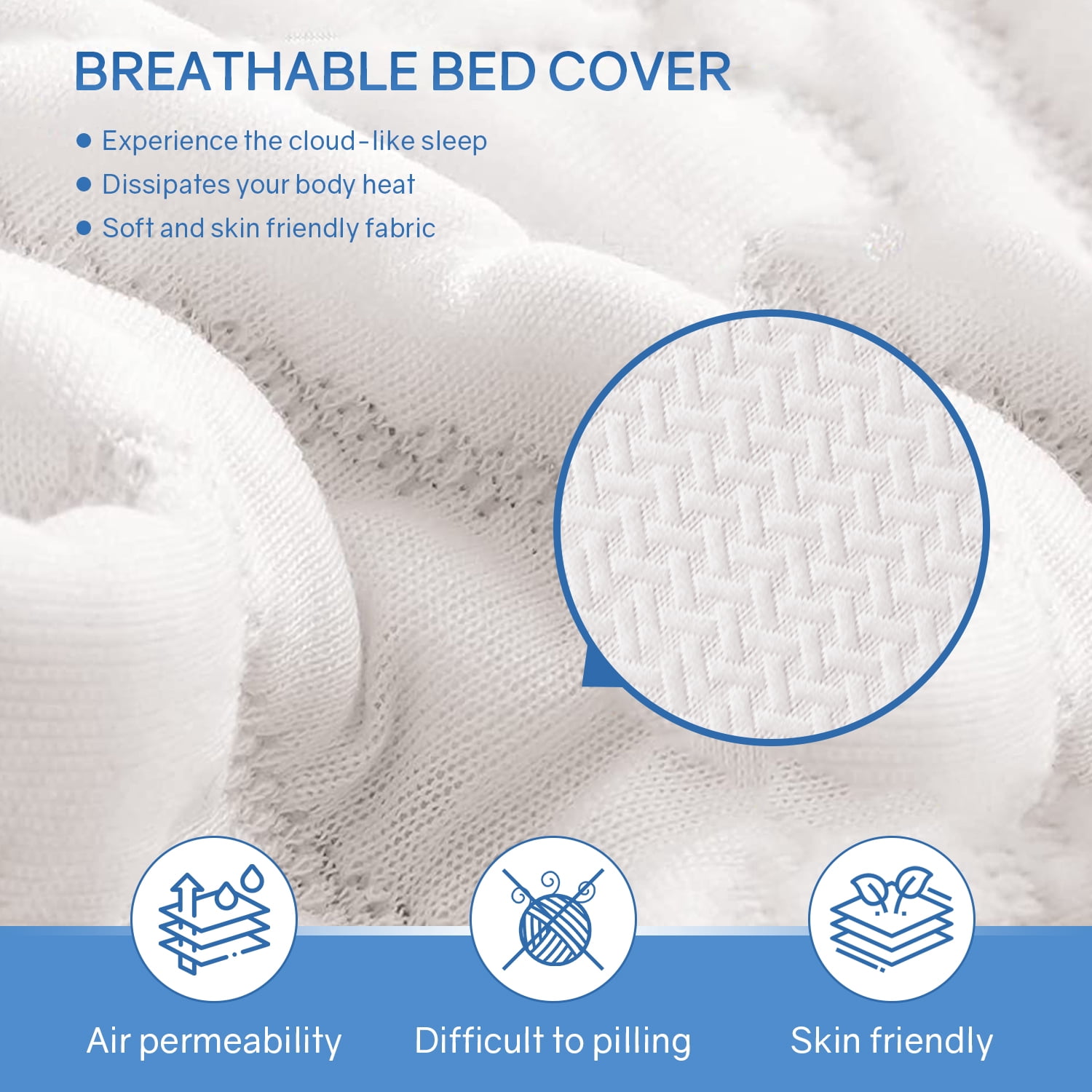 PayLessHere 6 Inch Full Size Green Tea Gel Memory Foam Mattress,Medium-Firm,White