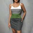 thumbnail image 2 of Robe Mini à Poches Color Block pour Femmes Été Plage Sans Manches Bretelles T-Shirt Décontracté Couverture de Plage 2025, 2 of 6
