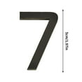 thumbnail image 2 of PPgejGEK 5CM 3D Acrylic Black Number Plates 1.97 Inch Self-Adhesive Wall Decor for House Address Signs Mailbox Modern Stylish Home Decoration, 2 of 2