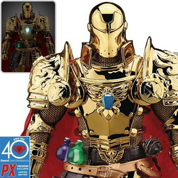 Medieval Knight Iron Man Gold DAH-046SP 8-Ction Figure - PX
