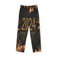 thumbnail image 4 of Daiia Men'S Happy New Year 2024 Pants,Bottoms Sleep Lounge,Pajama Pants,Pj Bottoms Drawstring And Pockets-Small, 4 of 9