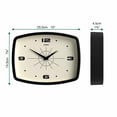 thumbnail image 4 of Reloj de pared JONES CLOCKS® Movie Retro 25,5 x 19,5 cm negro, 4 of 7