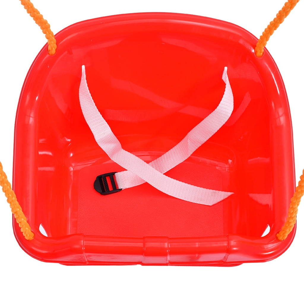 HEMLBOYW 14.6x12.2x11in Garden Tree Low Back Full Bucket Swing for Seat with Rope & Mounting Rings High Duty Toddler Swing Set plastic