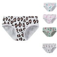 thumbnail image 2 of Kids Underwear Girls Kids Toddler Girls Leopard Swan Print Underwear Breathable Soft Stretchy Waistband Panties Kids Underwear Sky Blue 1 years-3 years, 2 of 3