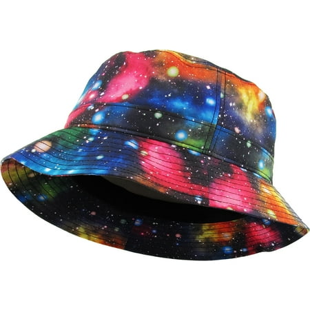 Galaxy Bucket Hat Fashion Space Print Summer Cap