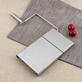 thumbnail image 3 of Cheese-Slicers with Wire, Cheese Slicer Stainless Steel with Cheese Cutters Accurate Size Scale,Wire Cheese Slicer for Soft Cheese Butter,Cheese Cutter Wire Cheese Slicer, 3 of 9
