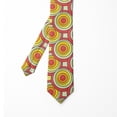 thumbnail image 2 of Necktie, Circles in Warm Pastel Tones, 3.7", Multicolor, by Ambesonne, 2 of 4