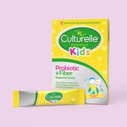 Culturelle Probiotics Kids Probiotic + Fiber Daily Ready-to-Mix Supplement, Digestive Regularity Support for Children, No Flavor Added, 60 Packets