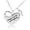 Silver, variant on Elegant Angel Wing Pendant Necklace with Sparkling for a Statement Jewelry Piece