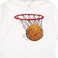 thumbnail image 3 of Inktastic Basketball Swish Toddler Hoodie, 3 of 4