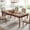 Brown, variant on 62 Inch Rectangle Dining Table For 4-6, Farmhouse Kitchen Table With Carved Turned Legs, Sturdy MDF Top, Adjustable Leveling Feet, Easy Assembly Brown