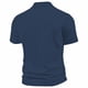 thumbnail image 4 of Blusa y camisa de manga corta con cuello vuelto para hombre, blusa de verano informal de color liso de manga corta, blusa de moda para hombre, blusa de poliéster., 4 of 4