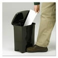 thumbnail image 4 of Step-On Receptacle, Rectangular, Plastic, 4 Gal, Black | Bundle of 5 Each, 4 of 4