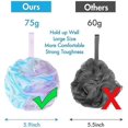 thumbnail image 2 of Shower Puff Loofah 75g/PCS Extra Large Shower Puffs Shower Sponge Shower Scrunchie Body Puff Shower Exfoliating Bath Sponge, 2 of 5