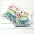 thumbnail image 6 of Ambesonne Colorful Throw Pillow Cover 2 Pack, Grunge Summer Scenery, 16", Multicolor, 6 of 7