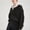 Black, variant on Women's Drop Shoulder Long Sleeve Cardigan Sweater Button Up Pocket Front Cardigans Lightweight Knit Tops Irregular Tassel Knitted Cardigan Fair Trade Cardigan Extra Long Sweater Comfy Knit Cardigan